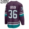 Anaheim Ducks Dresy 30th Anniversary Replica John Gibson 2023-24 Nachový Třetí - Dětské